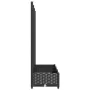 Planter with black PP trellis 120x40x121.5cm by vidaXL, Pots and planters - Ref: Foro24-318272, Price: 107,22 €, Discount: %