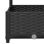 Planter with black PP trellis 120x40x121.5cm by vidaXL, Pots and planters - Ref: Foro24-318272, Price: 107,22 €, Discount: %