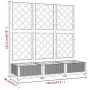 Planter with black PP trellis 120x40x121.5cm by vidaXL, Pots and planters - Ref: Foro24-318272, Price: 107,22 €, Discount: %