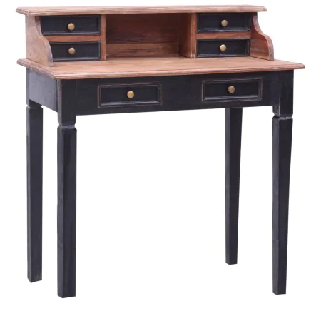 Escritorio con cajones madera maciza de caoba 90x50x101 cm de vidaXL, Escritorios - Ref: Foro24-283910, Precio: 312,58 €, Des...