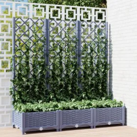 Pflanzgefäß mit Gitter PP dunkelgrau 120x40x121,5 cm von vidaXL, Töpfe und Pflanzgefäße - Ref: Foro24-318252, Preis: 75,95 €,...