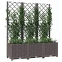 Pflanzkübel mit Gitter PP braun 120x40x136 cm von vidaXL, Töpfe und Pflanzgefäße - Ref: Foro24-318263, Preis: 127,50 €, Rabat...