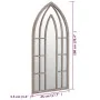 Gartenspiegel aus Sandeisen für den Außenbereich 100x45 cm von vidaXL, Spiegel - Ref: Foro24-318353, Preis: 109,24 €, Rabatt: %