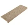 Self-adhesive sisal stair tread mat, set of 15 in beige, 65x21x4 cm by vidaXL, Stair mats - Ref: Foro24-326890, Price: 95,48 ...