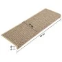 Selbstklebende Sisal-Treppenmatte 15 Stück beige 65x21x4 cm von vidaXL, Treppenmatten - Ref: Foro24-326890, Preis: 95,48 €, R...