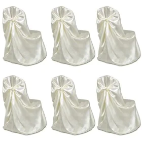 Set of 6 cream colored covers for chairs, banquets and weddings by vidaXL, Covers - Ref: Foro24-241185, Price: 36,77 €, Disco...