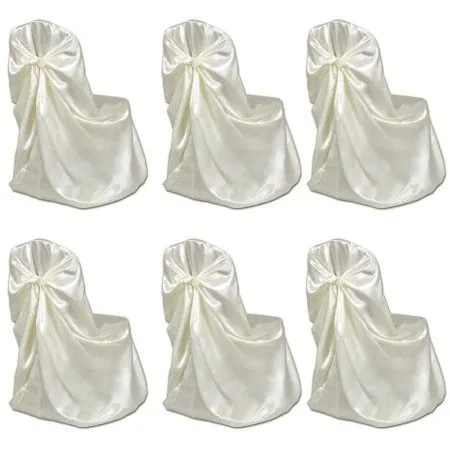 Set of 6 cream colored covers for chairs, banquets and weddings by vidaXL, Covers - Ref: Foro24-241185, Price: 38,90 €, Disco...