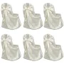 Set mit 6 cremefarbenen Bezügen für Stühle, Bankette und Hochzeiten von vidaXL, Abdeckungen - Ref: Foro24-241185, Preis: 38,9...