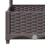 Planter with brown PP trellis 120x120x121.5 cm by vidaXL, Pots and planters - Ref: Foro24-318266, Price: 163,94 €, Discount: %