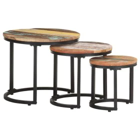 Side tables 3 pieces solid recycled wood by vidaXL, Side tables - Ref: Foro24-320688, Price: 96,63 €, Discount: %