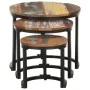 Mesitas auxiliares 3 piezas madera maciza reciclada de vidaXL, Mesas auxiliares - Ref: Foro24-320688, Precio: 96,40 €, Descue...