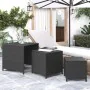 Stapelbare Tische 3 Stück aus schwarzem synthetischem Rattan von vidaXL, Seitentische - Ref: Foro24-319412, Preis: 78,06 €, R...