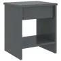 Dunkelgrauer Nachttisch aus massivem Kiefernholz, 35 x 30 x 40 cm von vidaXL, Nachttische - Ref: Foro24-322226, Preis: 37,98 ...