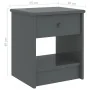 Dunkelgrauer Nachttisch aus massivem Kiefernholz, 35 x 30 x 40 cm von vidaXL, Nachttische - Ref: Foro24-322226, Preis: 37,98 ...