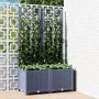 Planter with trellis PP dark gray 80x40x136 cm by vidaXL, Pots and planters - Ref: Foro24-318251, Price: 65,44 €, Discount: %