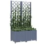 Pflanzgefäß mit Gitter PP dunkelgrau 80x40x136 cm von vidaXL, Töpfe und Pflanzgefäße - Ref: Foro24-318251, Preis: 65,44 €, Ra...
