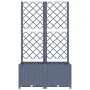 Planter with trellis PP dark gray 80x40x136 cm by vidaXL, Pots and planters - Ref: Foro24-318251, Price: 65,44 €, Discount: %