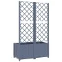 Planter with trellis PP dark gray 80x40x136 cm by vidaXL, Pots and planters - Ref: Foro24-318251, Price: 65,44 €, Discount: %