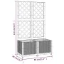 Pflanzgefäß mit Gitter PP dunkelgrau 80x40x136 cm von vidaXL, Töpfe und Pflanzgefäße - Ref: Foro24-318251, Preis: 65,44 €, Ra...