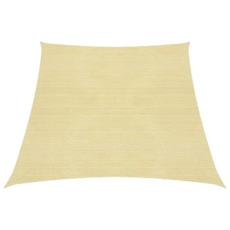 Toldo de vela HDPE beige 160 g/m² 4/5x3 m de vidaXL, Sombrillas - Ref: Foro24-311160, Precio: 47,12 €, Descuento: %