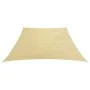 Beige HDPE sail awning 160 g/m² 4/5x3 m by vidaXL, Umbrellas - Ref: Foro24-311160, Price: 47,14 €, Discount: %