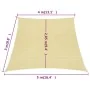 Beige HDPE sail awning 160 g/m² 4/5x3 m by vidaXL, Umbrellas - Ref: Foro24-311160, Price: 47,14 €, Discount: %