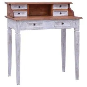 Desk with drawers made of recycled solid wood 90x50x101 cm by vidaXL, Desks - Ref: Foro24-283911, Price: 228,02 €, Discount: %