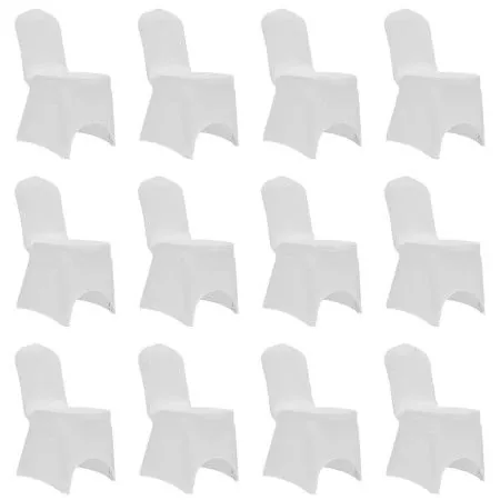 Funda de silla elástica 12 unidades blanca von vidaXL, Abdeckungen - Ref: Foro24-279090, Preis: 44,53 €, Rabatt: %