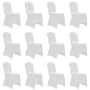 Funda de silla elástica 12 unidades blanca von vidaXL, Abdeckungen - Ref: Foro24-279090, Preis: 44,53 €, Rabatt: %