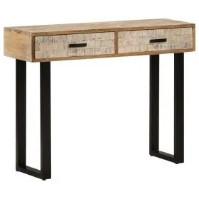 Solid mango wood console table 100x30x75 cm by vidaXL, Side tables - Ref: Foro24-320823, Price: 138,62 €, Discount: %