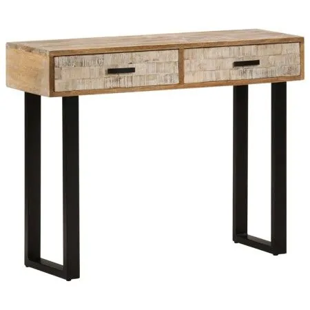 Solid mango wood console table 100x30x75 cm by vidaXL, Side tables - Ref: Foro24-320823, Price: 138,62 €, Discount: %
