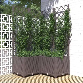 Pflanzgefäß mit braunem PP-Gitter 80x80x136 cm von vidaXL, Töpfe und Pflanzgefäße - Ref: Foro24-318265, Preis: 109,19 €, Raba...