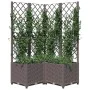 Pflanzgefäß mit braunem PP-Gitter 80x80x136 cm von vidaXL, Töpfe und Pflanzgefäße - Ref: Foro24-318265, Preis: 109,19 €, Raba...
