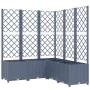 Planter with trellis PP dark gray 120x120x136 cm by vidaXL, Pots and planters - Ref: Foro24-318257, Price: 137,93 €, Discount: %