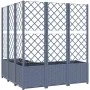 Planter with trellis PP dark gray 120x120x136 cm by vidaXL, Pots and planters - Ref: Foro24-318257, Price: 137,93 €, Discount: %