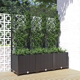 Pflanzgefäß mit schwarzem PP-Gitter 120x40x136 cm von vidaXL, Töpfe und Pflanzgefäße - Ref: Foro24-318273, Preis: 169,56 €, R...