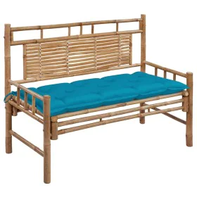 Garden bench with bamboo cushion 120 cm by vidaXL, garden benches - Ref: Foro24-3063895, Price: 134,18 €, Discount: %