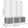 Pflanzgefäß mit schwarzem PP-Gitter 120x40x136 cm von vidaXL, Töpfe und Pflanzgefäße - Ref: Foro24-318273, Preis: 179,85 €, R...