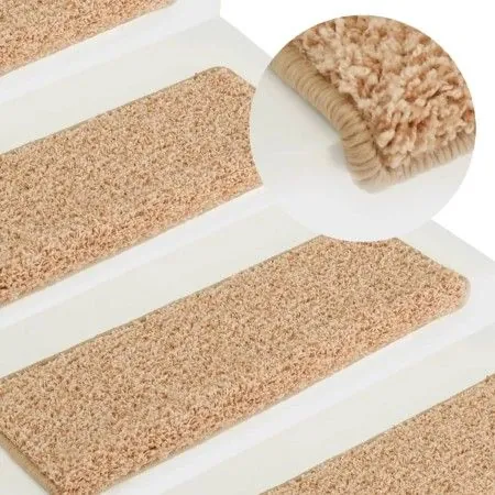 Treppenstufenmatten 15 Stück Gold 65x21x4 cm von vidaXL, Treppenmatten - Ref: Foro24-326202, Preis: 80,89 €, Rabatt: %