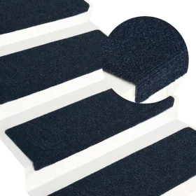 Stair mat 15 pcs blue punched fabric 65x21x4 cm by vidaXL, Stair mats - Ref: Foro24-326191, Price: 47,31 €, Discount: %