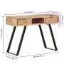 Solid acacia wood desk with natural edge 107x45x79 cm by vidaXL, Desks - Ref: Foro24-323523, Price: 281,52 €, Discount: %