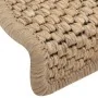 Self-adhesive sisal stair mat 15 pcs sand 65x21x4 cm by vidaXL, Stair mats - Ref: Foro24-326879, Price: 85,23 €, Discount: %