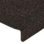 Stufenmatte 15 Stück dunkelbrauner gestanzter Stoff von vidaXL, Treppenmatten - Ref: Foro24-326187, Preis: 39,97 €, Rabatt: %