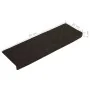 Stufenmatte 15 Stück dunkelbrauner gestanzter Stoff von vidaXL, Treppenmatten - Ref: Foro24-326187, Preis: 39,97 €, Rabatt: %