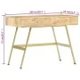 Solid mango wood desk with drawers 100x55x75 cm by vidaXL, Desks - Ref: Foro24-286150, Price: 172,21 €, Discount: %