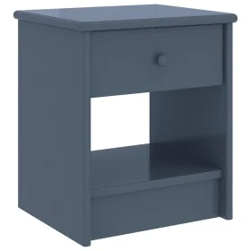 Hellgrauer Nachttisch aus massivem Mangoholz, 35 x 30 x 40 cm von vidaXL, Nachttische - Ref: Foro24-322225, Preis: 46,77 €, R...