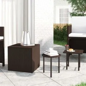 3-piece brown synthetic rattan side table set by vidaXL, Side tables - Ref: Foro24-319387, Price: 41,01 €, Discount: %