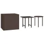 3-piece brown synthetic rattan side table set by vidaXL, Side tables - Ref: Foro24-319387, Price: 41,01 €, Discount: %