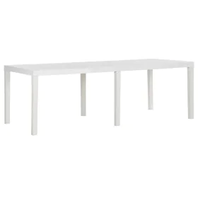 White PP garden table 220x90x72 cm by vidaXL, Garden tables - Ref: Foro24-317732, Price: 215,20 €, Discount: %