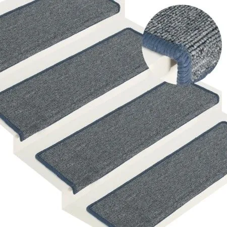 Stair tread mats 15 units purple and blue 65x21x4cm by vidaXL, Stair mats - Ref: Foro24-326200, Price: 52,78 €, Discount: %